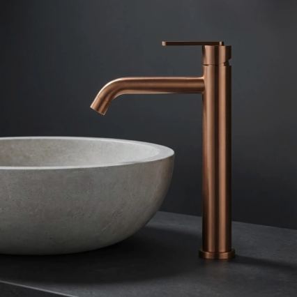 REA-B0971 - Umyvadlová baterie ONTARIO 30 cm kartáčovaná měď