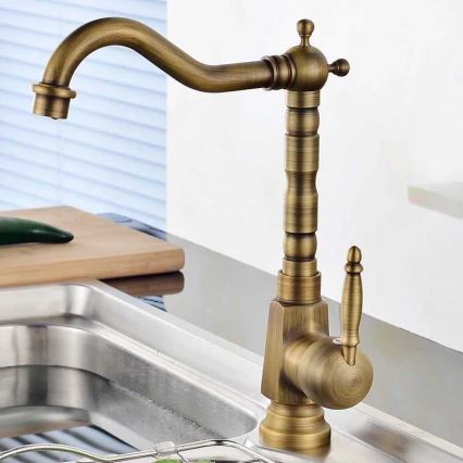 REA-B2150 - Umyvadlová baterie BONA 28,5 cm broušená zlatá