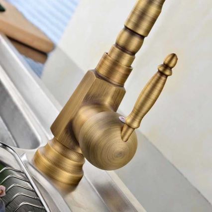 REA-B2150 - Umyvadlová baterie BONA 28,5 cm broušená zlatá