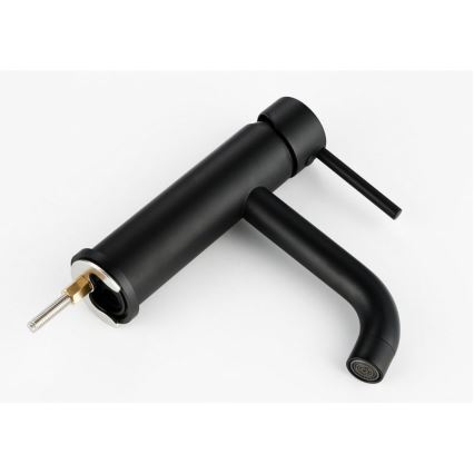 REA-B4102 - Umyvadlová baterie LUNGO 16,5 cm černá