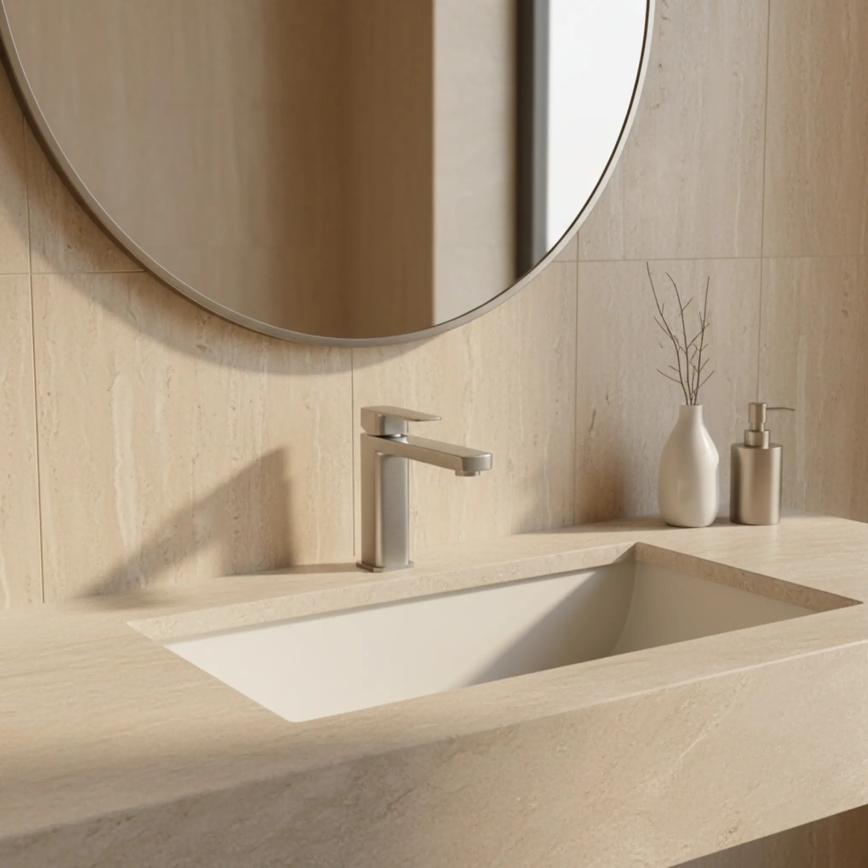 REA-B4589 - Umyvadlová baterie ARLO 17 cm nikl