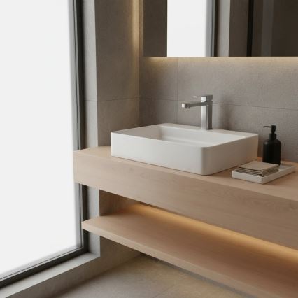 REA-B4589 - Umyvadlová baterie ARLO 17 cm nikl