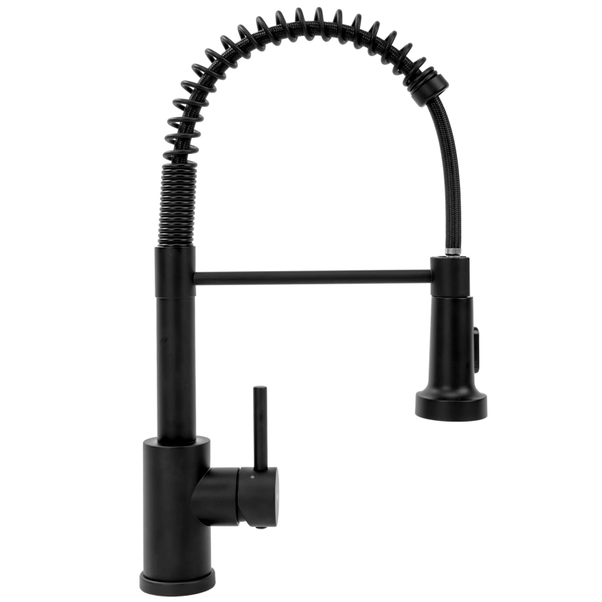 REA-B4820 - Dřezová baterie s vytahovací sprškou COLIN 42,5 cm černá