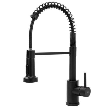 REA-B4820 - Dřezová baterie s vytahovací sprškou COLIN 42,5 cm černá