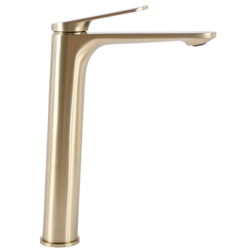 REA-B4895 - Umyvadlová baterie MARCO 27,5 cm broušená zlatá