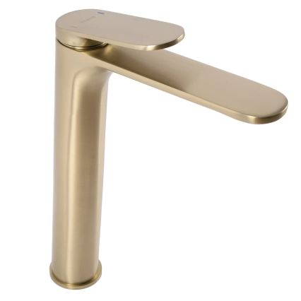 REA-B4895 - Umyvadlová baterie MARCO 27,5 cm broušená zlatá