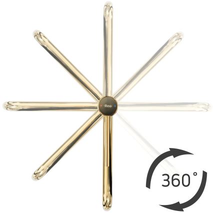 REA-B5002 - Umyvadlová baterie LUGANO 34 cm zlatá