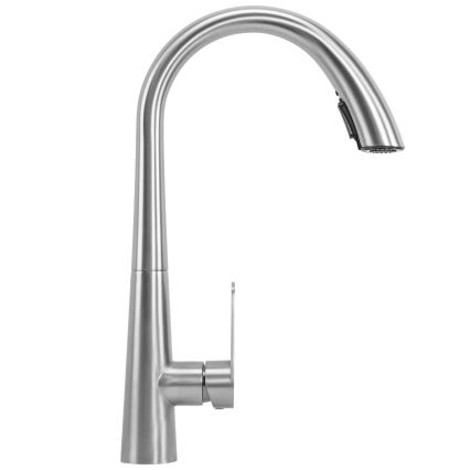 REA-B5314 - Dřezová baterie s vytahovací sprškou ROSS 43 cm nikl