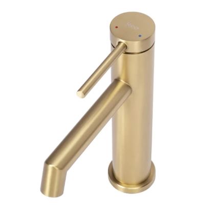 REA-B5316 - Umyvadlová baterie FOSS 20,5 cm broušená zlatá