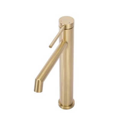 REA-B5319 - Umyvadlová baterie FOSS 29,5 cm broušená zlatá