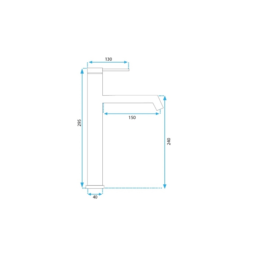 REA-B5320 - Umyvadlová baterie FOSS 29,5 cm matná černá