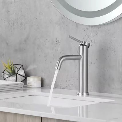 REA-B5324 - Umyvadlová baterie CLIF 20,5 cm broušená ocel