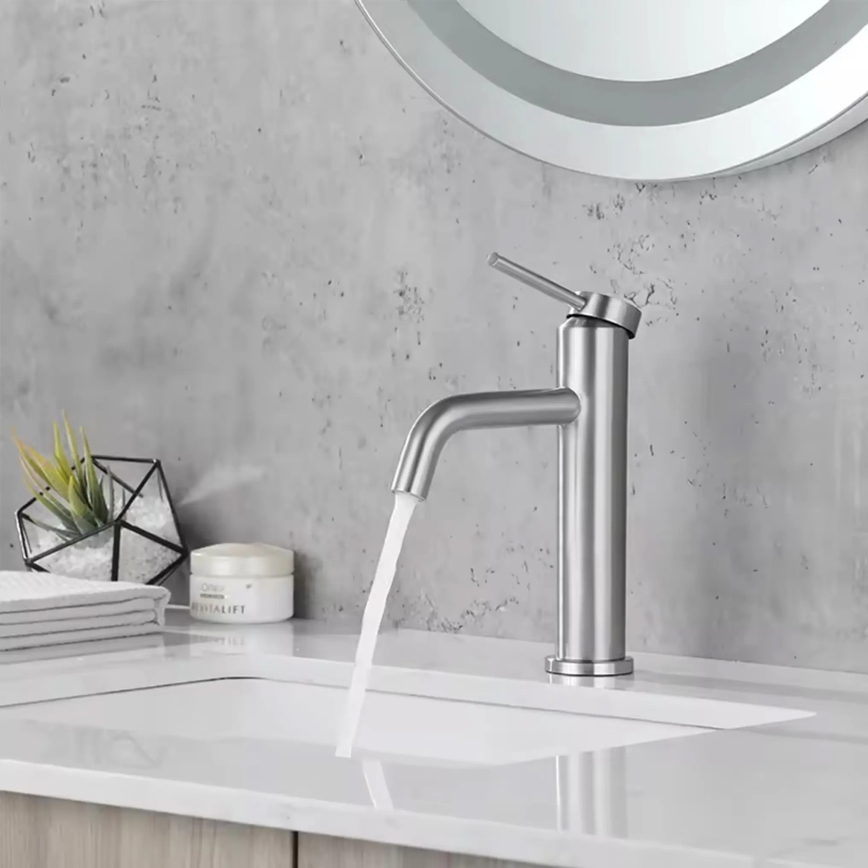 REA-B5324 - Umyvadlová baterie CLIF 20,5 cm broušená ocel