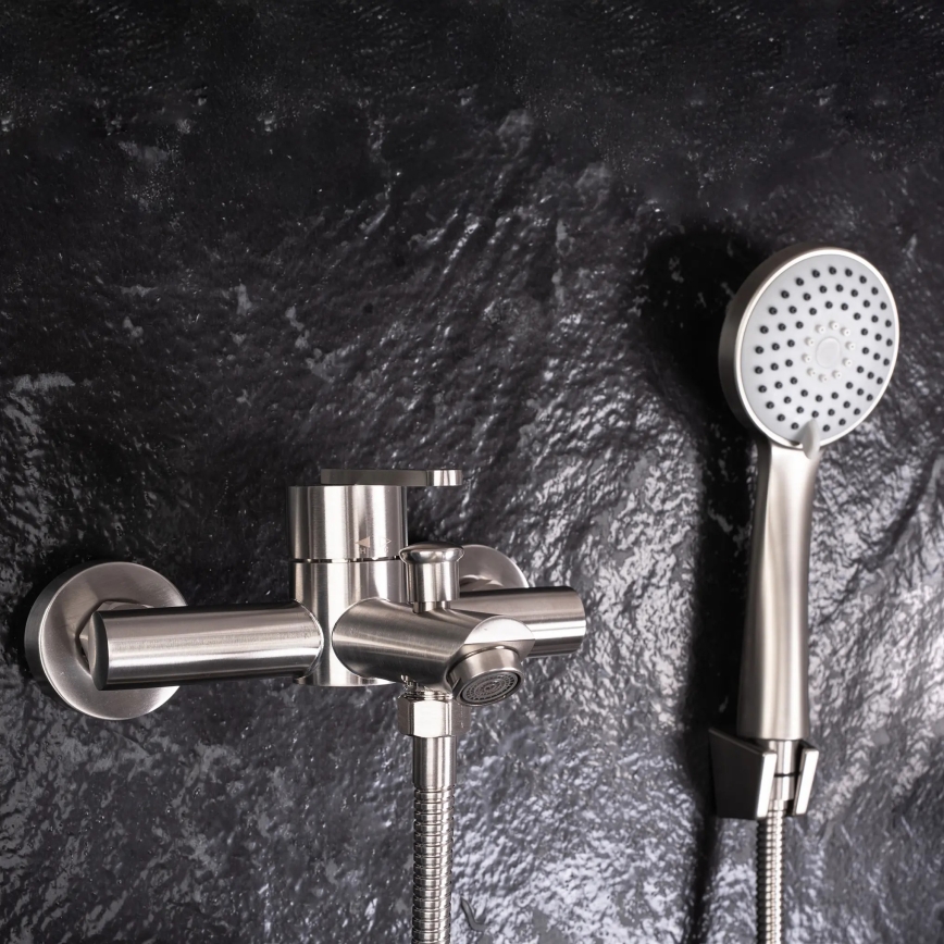 REA-B5514 - Vanová sada s baterií ONTARIO broušená ocel