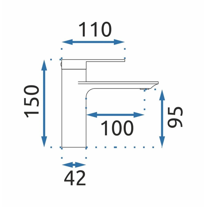REA-B6202 - Umyvadlová baterie STORM 15 cm lesklý chrom