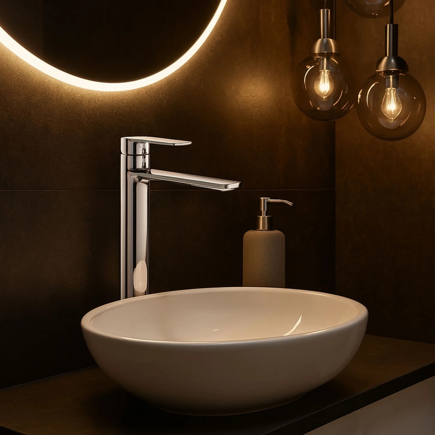 REA-B6203 - Umyvadlová baterie STORM 29,5 cm lesklý chrom