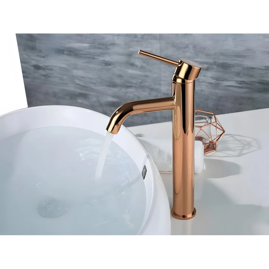 REA-B6321 - Umyvadlová baterie LUNGO 28 cm rose gold