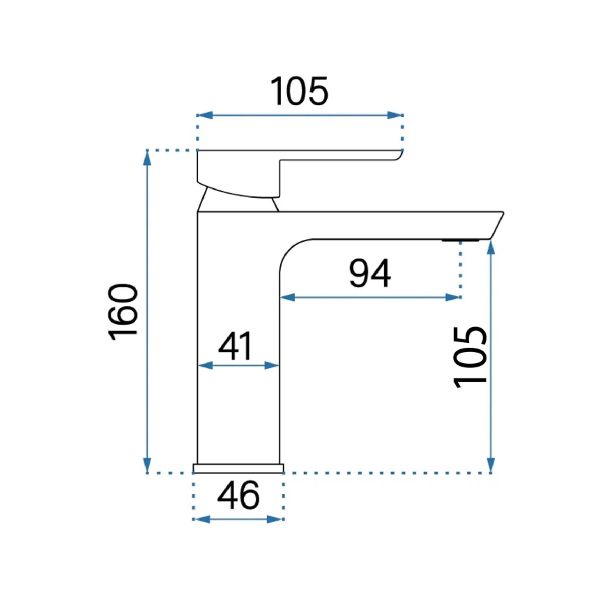 REA-B6410 - Umyvadlová baterie ARGUS 16 cm broušená zlatá