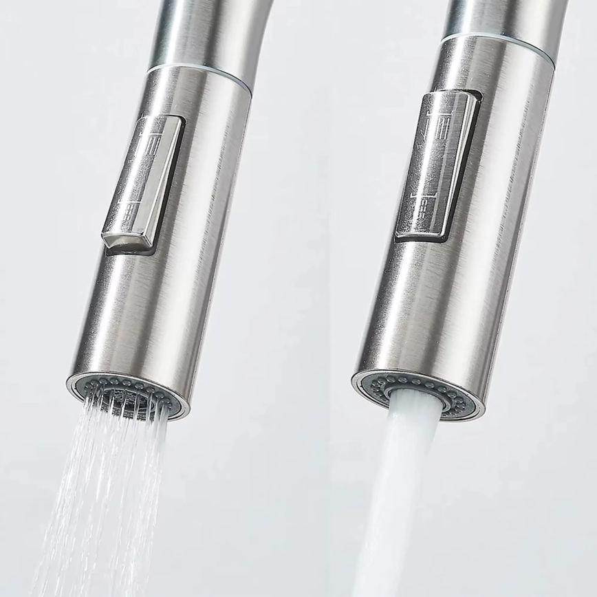 REA-B7563 - Dřezová baterie s vytahovací sprškou a filtrací ECO FRESH 37,5 cm nikl