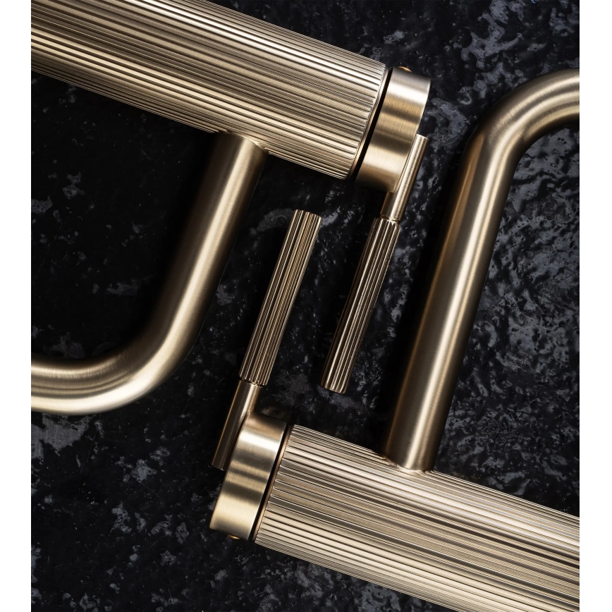 REA-B7802 - Umyvadlová baterie ARGON 29,5 cm broušená zlatá