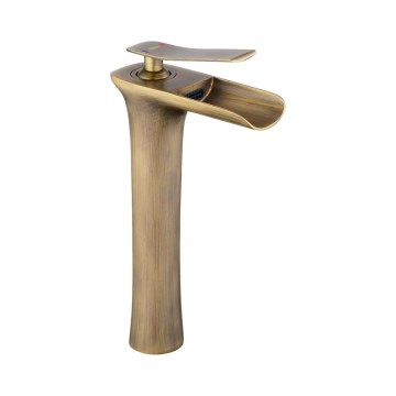 REA-B8120 - Umyvadlová baterie LAGUNA 30 cm broušená zlatá
