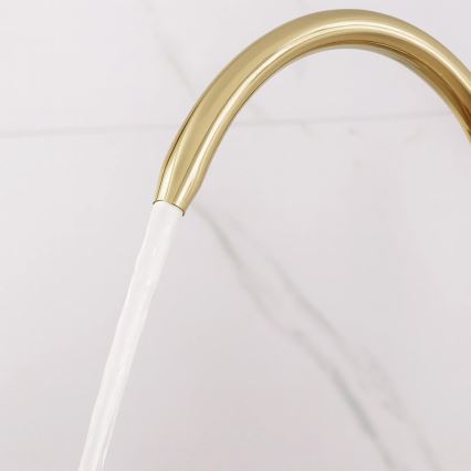 REA-B8989 - Dřezová baterie s vytahovovací sprškou a filtrací ECO FRESH 37,5 cm zlatá