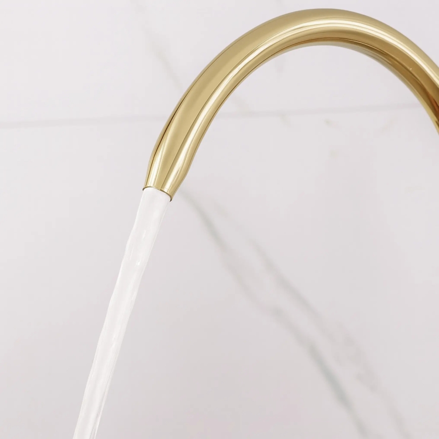 REA-B8989 - Dřezová baterie s vytahovovací sprškou a filtrací ECO FRESH 37,5 cm zlatá