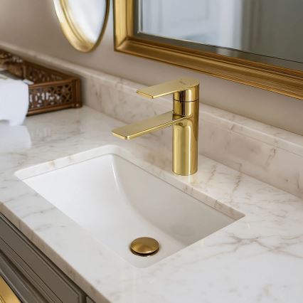 REA-B9981 - Umyvadlová baterie STORM 15 cm zlatá