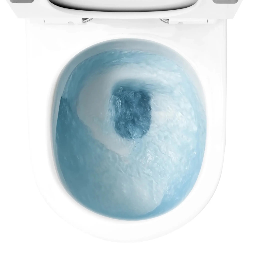 REA-C1259 - Závěsné WC s prkénkem CARLO MINI TORNADO RIMLESS keramika/lesklá bílá