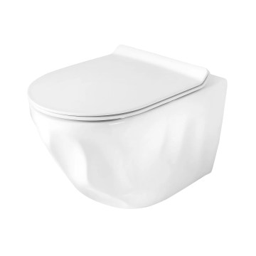 REA-C1652 - Závěsné WC s prkénkem GUSTAVO RIMLESS keramika/bílá