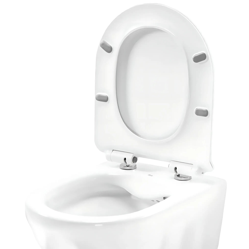 REA-C1652 - Závěsné WC s prkénkem GUSTAVO RIMLESS keramika/bílá