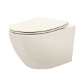 REA-C5500 - Závěsné WC s prkénkem CARLO MINI TORNADO RIMLESS keramika/krémová