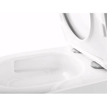 REA-C6800 - Závěsné WC s prkénkem TITO TORNADO RIMLESS keramika/bílá