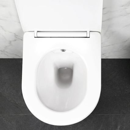 REA-C9701 - Závěsné WC s bidetovou sprškou a prkénkem CARLO LUX keramika/bílá