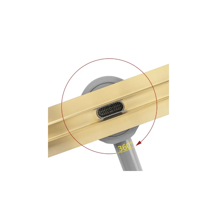 REA-G2714 - Odtokový žlab NEOX SLIM 70 cm nerezová ocel/broušená zlatá