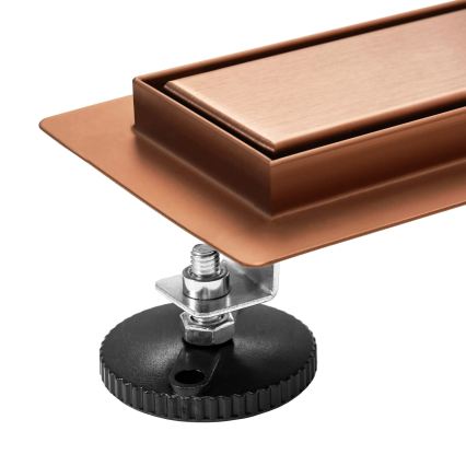 REA-G4802 - Odtokový žlab NEOX PRO 80 cm kartáčovaná měď