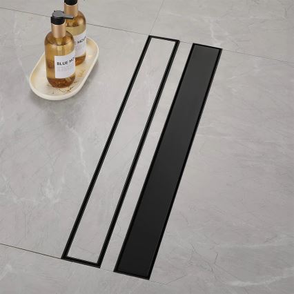 REA-G6605 - Odtokový žlab PURE NEOX 100 cm matná černá