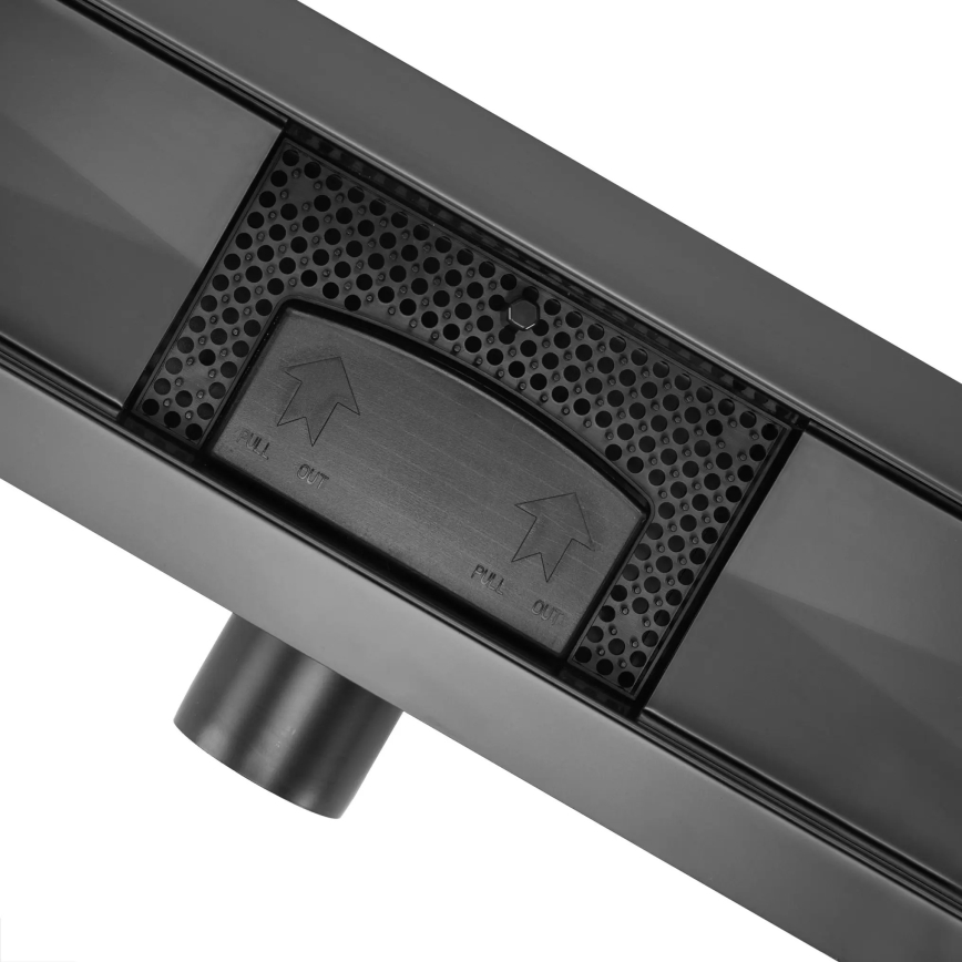 REA-G6605 - Odtokový žlab PURE NEOX 100 cm matná černá