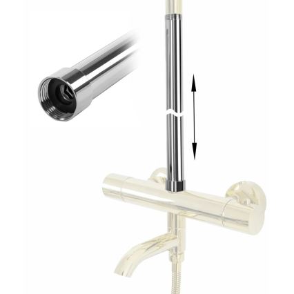 REA-K0881 - Prodlužovací tyč pro sprchovou/vanovou soupravu 51,5 cm lesklý chrom