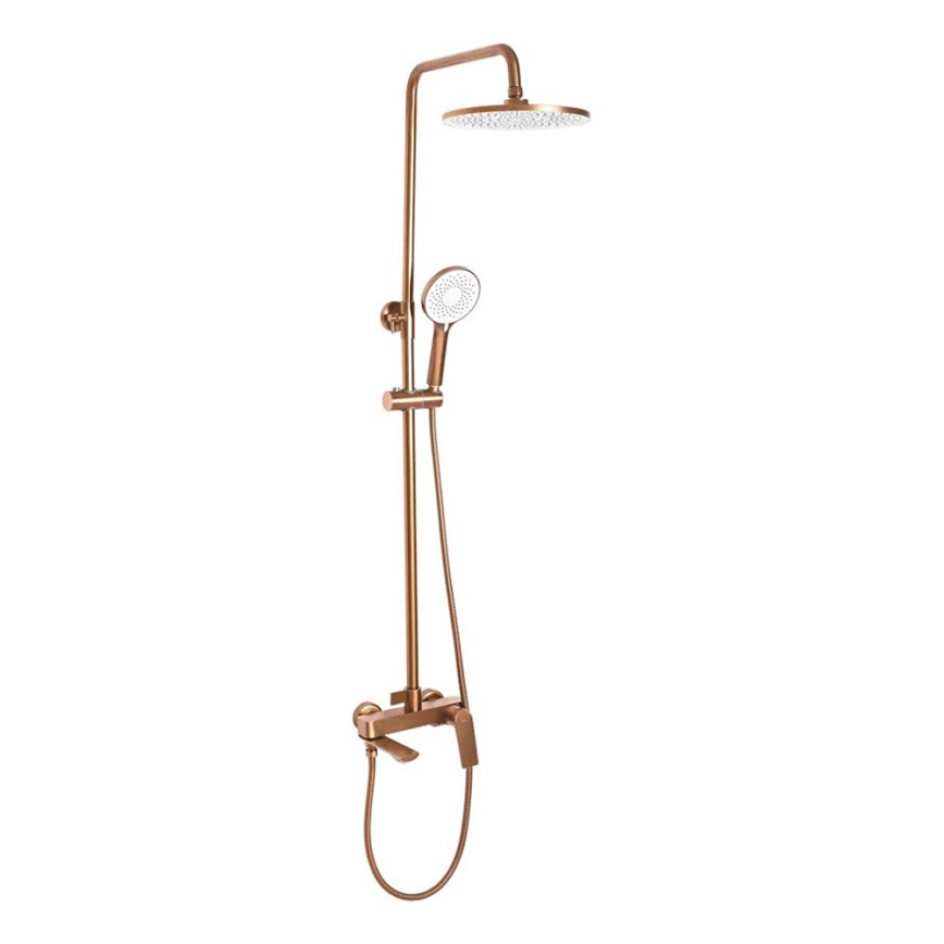 REA-P2418 - Sprchová sada s baterií AVALON kartáčovaná měď