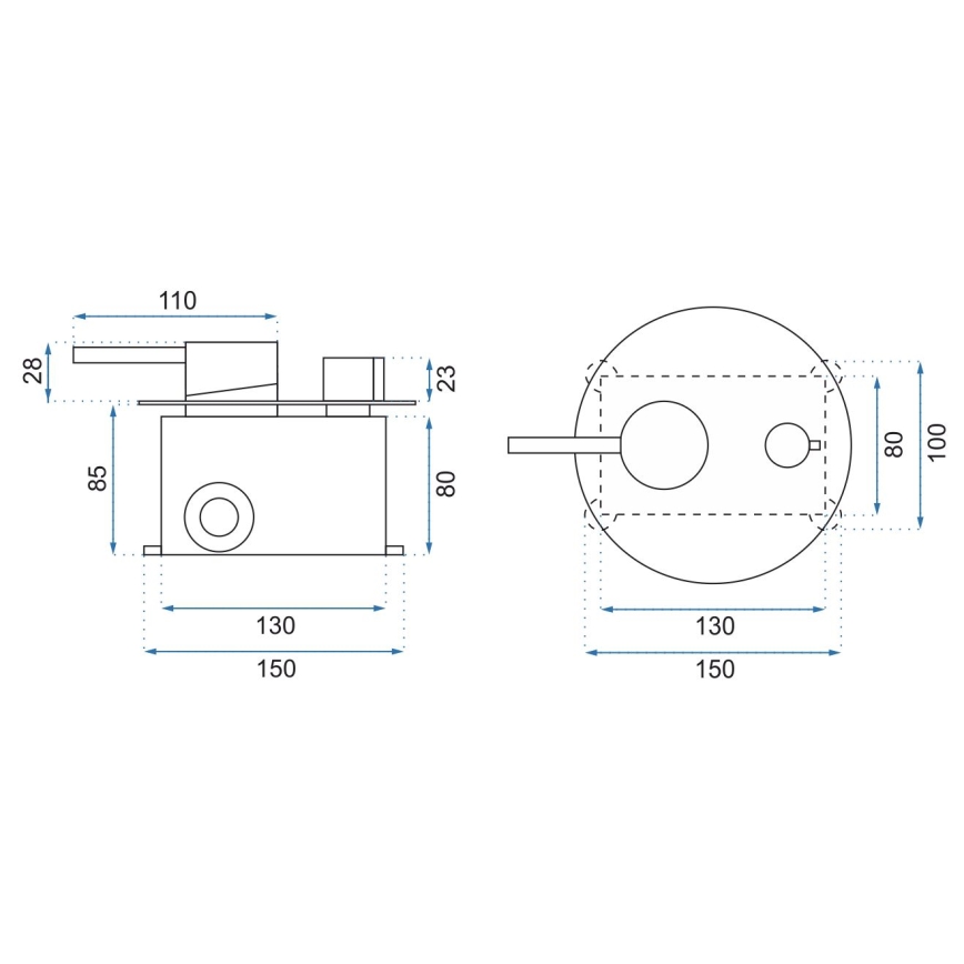 REA-P4100 - Sprchová sada s podomítkovou baterií LUNGO černá
