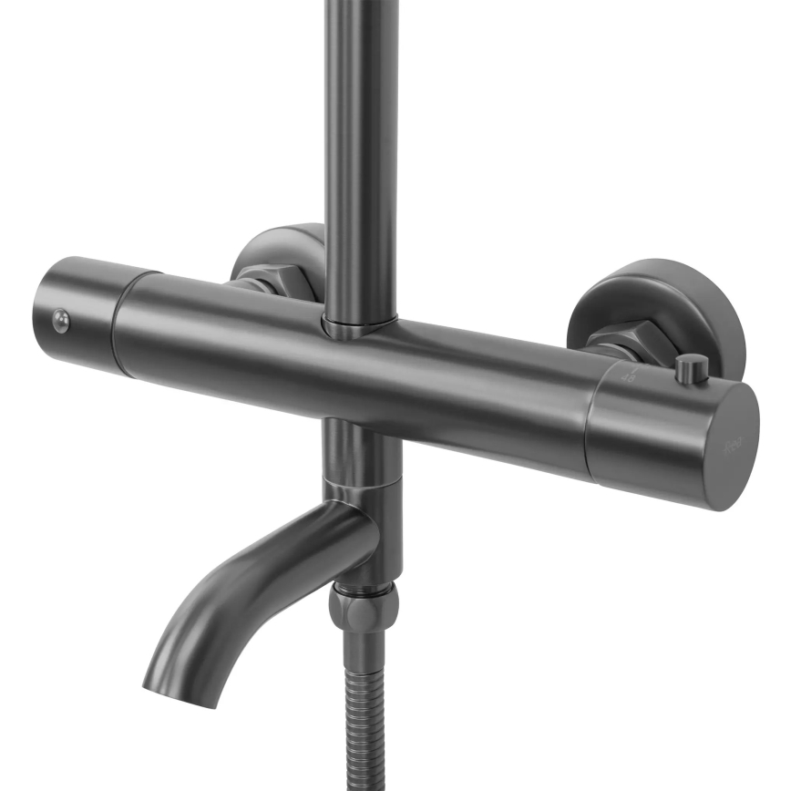 REA-P6386 - Sprchová sada s termostatickou baterií LUNGO titan