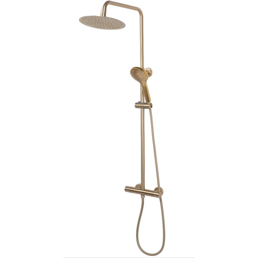 REA-P6602 - Sprchová sada s termostatickou baterií VINCENT kartáčovaná zlatá