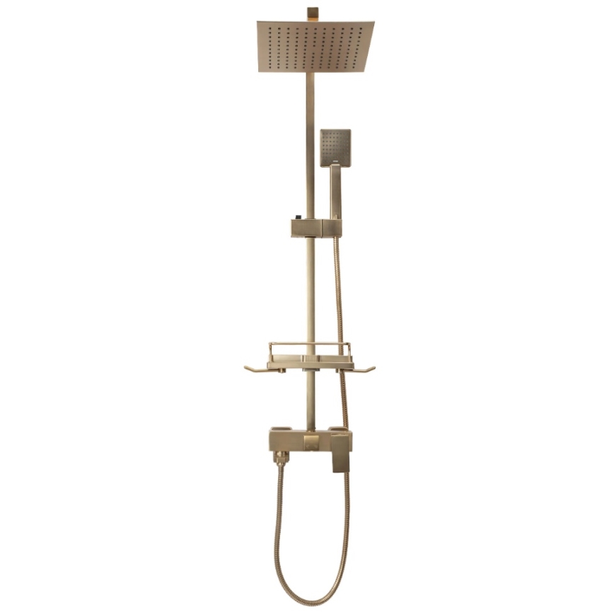 REA-P7050 - Sprchová sada s baterií JACK broušená zlatá