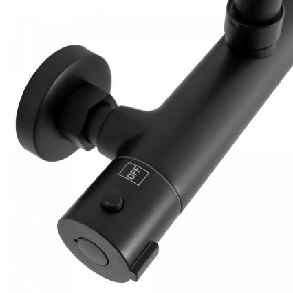 REA-P8804 - Sprchová sada s termostatickou baterií BLISS matná černá