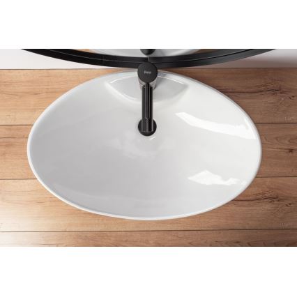 REA-U0160 - Umyvadlo na desku ROSA 38,5x58,5 cm keramika/lesklá bílá