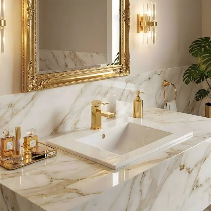 REA-U0190 - Zápustné umyvadlo DAFNE 46,5x72 cm keramika/lesklá bílá