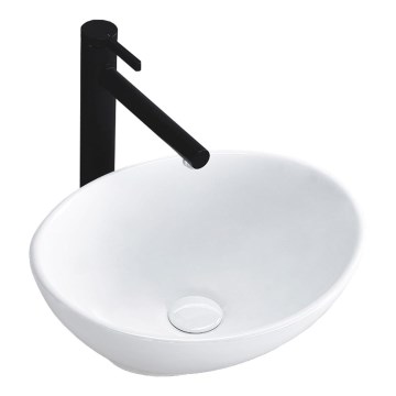 REA-U0623 - Umyvadlo na desku SOFIA MINI 27x34 cm keramika/lesklá bílá
