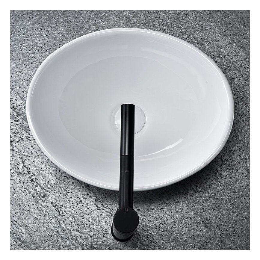 REA-U0623 - Umyvadlo na desku SOFIA MINI 27x34 cm keramika/lesklá bílá