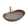 REA-U0626 - Umyvadlo na desku ROYAL 36x62 cm keramika/hnědá